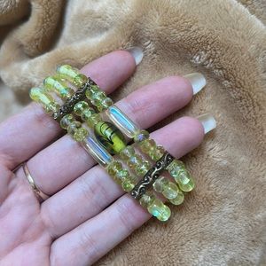 Beautiful green beaded bracelet